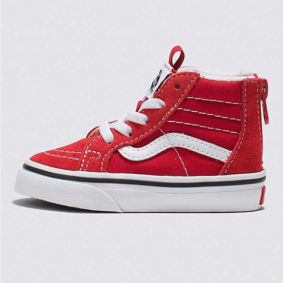Vans Other - VANS Toddler Sk8-Hi Zip Shoe RED/white size 9